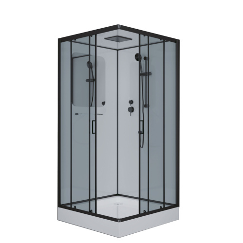 Душевая кабина Niagara Premium 69020134QBLACK 100х100 квадратная с крышей ориентация универсальная